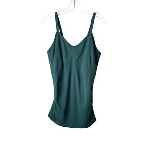 Caramel Cantina Nursing + Post Delivery Shaper Cami Tank Forest Green Size XL